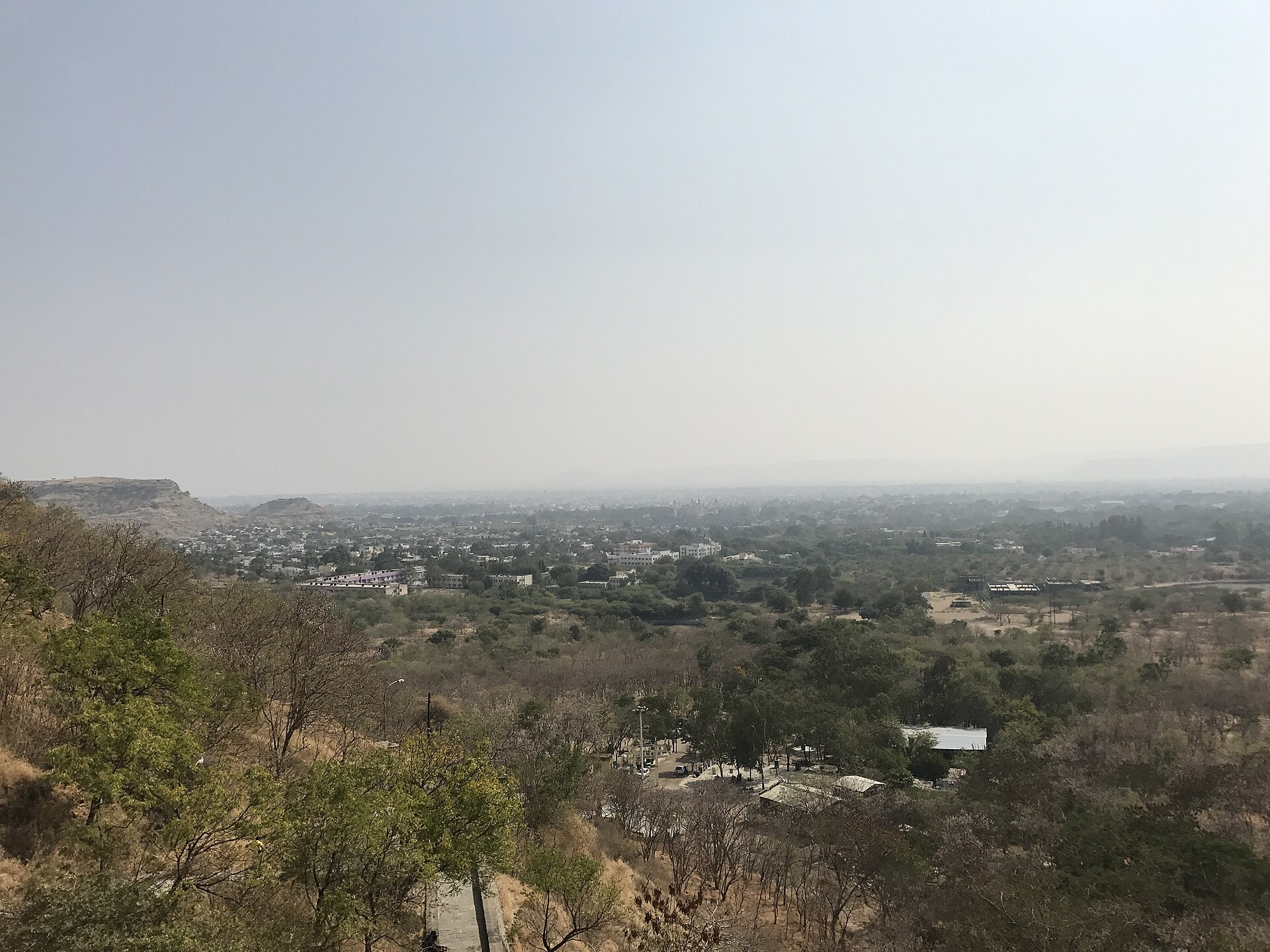 View over Chhatrapati Sambhajinagar, Maharashtra, from a nearby hill